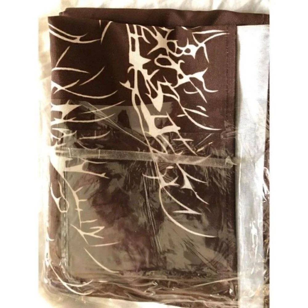 FINAL REDUCTION -  Splash Home Tree Fabric Shower Curtain Chocolate Brown#2236